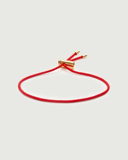 Cameron Cord Bracelet | Red / Gold